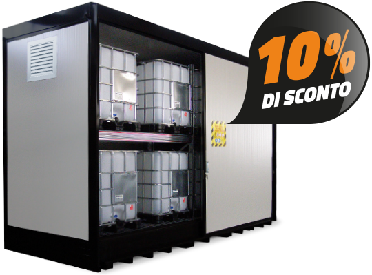 Container stoccaggio in sicurezza di sostanze pericolose